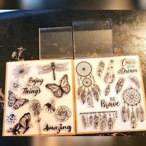 Clear Stamps with Acrylic Blocks